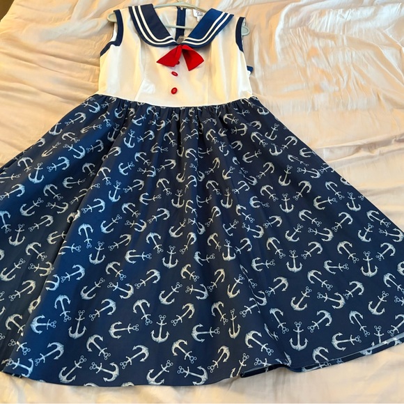 2021 Disney Cruise Line "Mickey Anchors Away" RARE Dress Size L - Picture 2 of 16